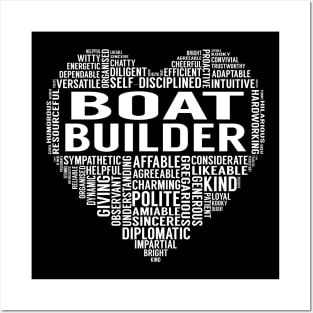 Boat Builder Heart Posters and Art